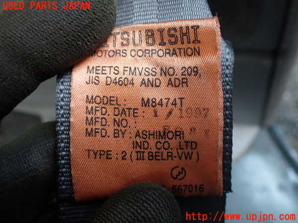 1UPJ-9239327075]デリカ スペースギア(PD6W)助手席シートベルト 中古_2