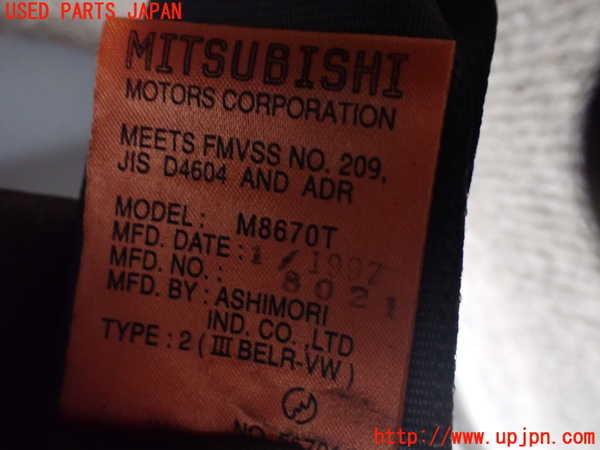 1UPJ-9239327275]デリカ スペースギア(PD6W)左3列目シートベルト 中古_2