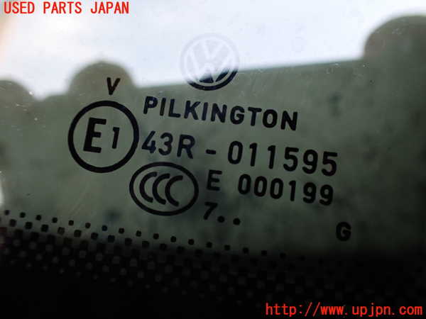 2UPJ-9239361380]VW ゴルフ トゥーラン(1TDFG)右クォーターガラス (43R-011595) 中古_3
