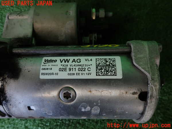 2UPJ-9239366010]VW ゴルフ トゥーラン(1TDFG)セルモーター 中古_3