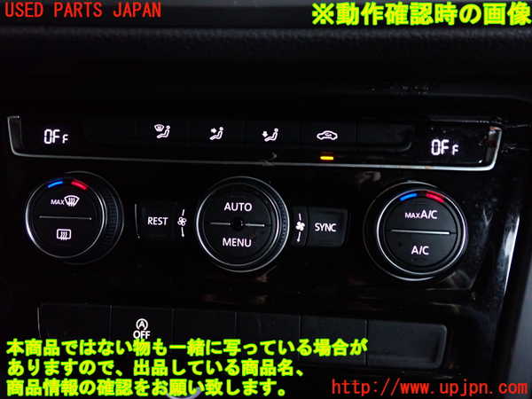 2UPJ-9239366066]VW ゴルフ トゥーラン(1TDFG)エアコンスイッチ1 中古_4