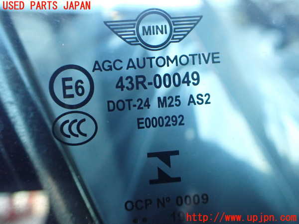 2UPJ-9239411230]BMW ミニ(MINI)クーパーD クロスオーバー F60(YT20)右前ドア 中古 AGC M25 43R-00049_3