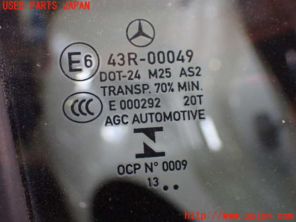1UPJ-9239431290]ベンツ C180 W204(204049)右後ドア 中古 AGC M25 43R-00049_2