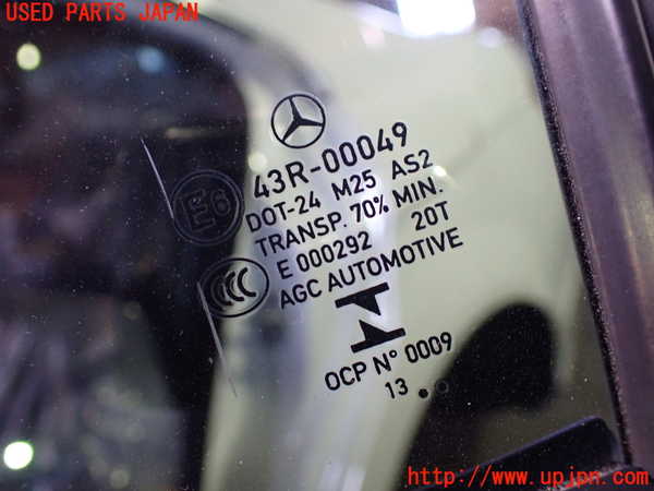 1UPJ-9239431320]ベンツ C180 W204(204049)左後ドア 中古 AGC M25 43R-00049_4