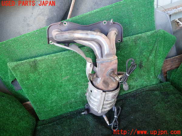 1UPJ-9239482041]アルファードハイブリッド(ATH10W)エキマニ1 触媒 マニバーター 中古_2