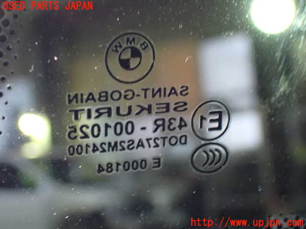1UPJ-9239501380]BMW M4 クーペ F82(3C30)右クォーターガラス 中古 SAINT-GOBAIN SEKURIT M24100 43R-001025_2