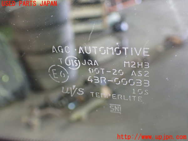 1UPJ-9239521200]セレナ Sハイブリッド(HFC26)右フロント三角窓ガラス AGC M2H3 中古_2