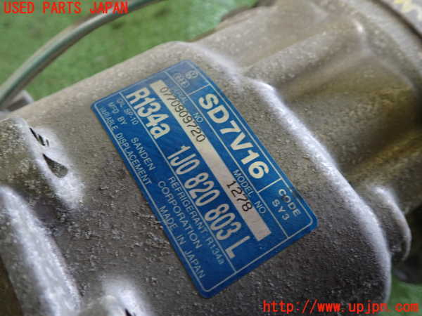 1UPJ-9239546025]VW ニュービートルカブリオレ(1YAZJ)エアコンコンプレッサー 中古_2