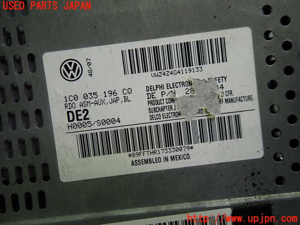 1UPJ-9239546480]VW ニュービートルカブリオレ(1YAZJ)CDプレーヤー 中古_2