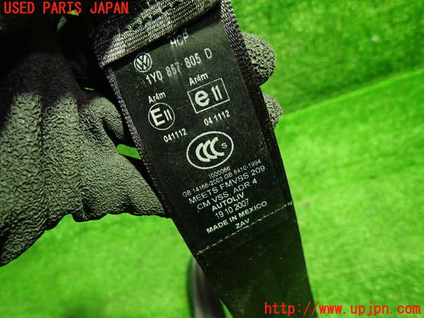 1UPJ-9239547185]VW ニュービートルカブリオレ(1YAZJ)左2列目シートベルト 中古_2