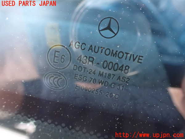 2UPJ-9239561380]ベンツ C200 コンプレッサー ステーションワゴン(204241)右クォーターガラス (43R-00048) 中古 (S204)_2