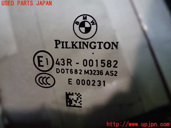 2UPJ-9239571380]BMW 325i ツーリング(VS25)(E91)右クォーターガラス 中古(43R-001582 M3236)_2