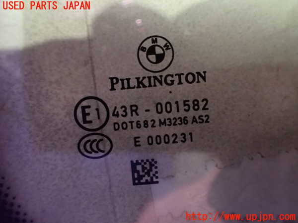 2UPJ-9239571382]BMW 325i ツーリング(VS25)(E91)左クォーターガラス 中古(43R-001582 M3236)_2