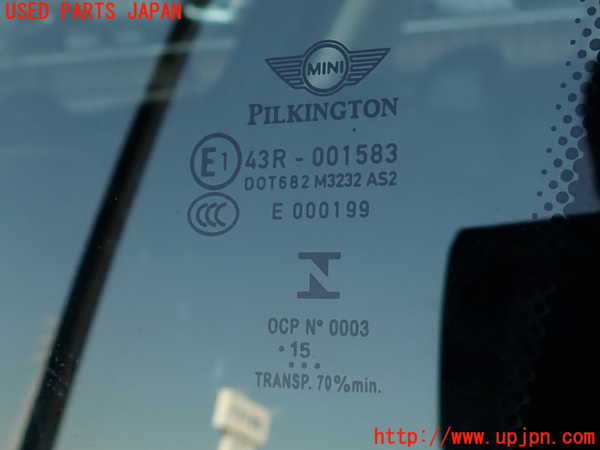 2UPJ-9239581380]BMW ミニ(MINI)クーパーD クロスオーバー(XD20F)(R60)右クォーターガラス 中古(43R-001583 M3232)_2