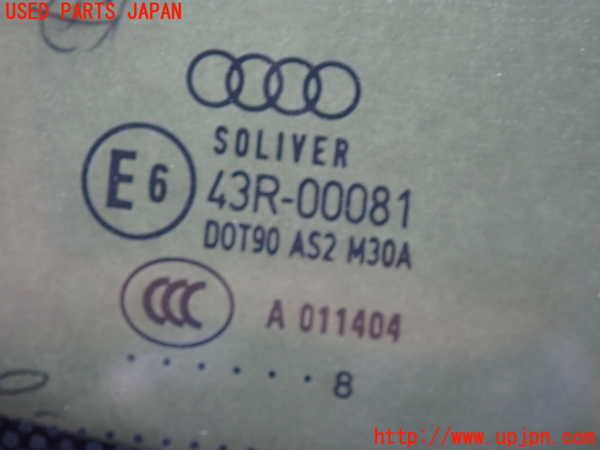 2UPJ-9239601380]アウディ・A4 アバント(8EALT)右クォーターガラス 中古(43R-00081 M30A)_3