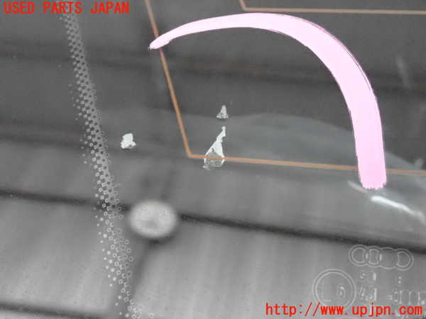 2UPJ-9239601382]アウディ・A4 アバント(8EALT)左クォーターガラス 中古(43R-00081 M30A)_4