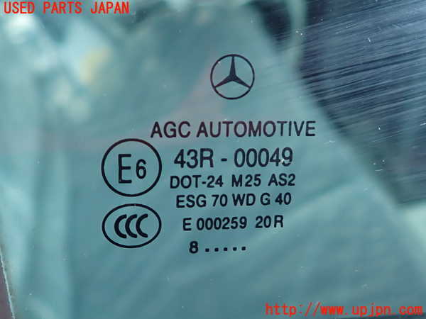 2UPJ-9239631290]ベンツ C200 コンプレッサー ステーションワゴン S204(204241)右後ドア 中古 AGC M25 43R-00049_4