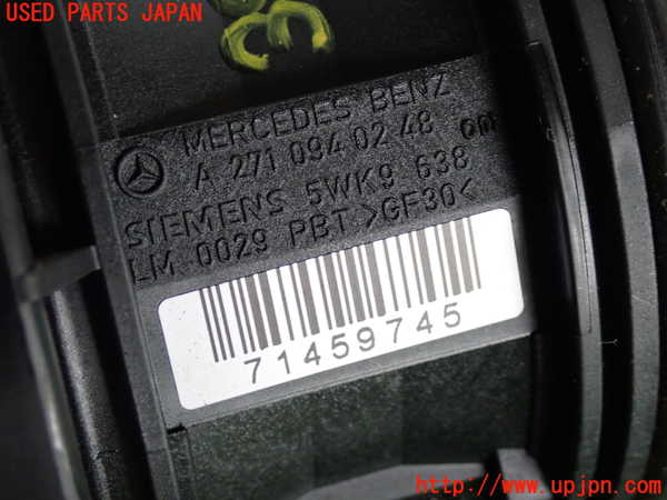 2UPJ-9239636320]ベンツ C200 コンプレッサー ステーションワゴン S204(204241)エアフロメーター 中古_3