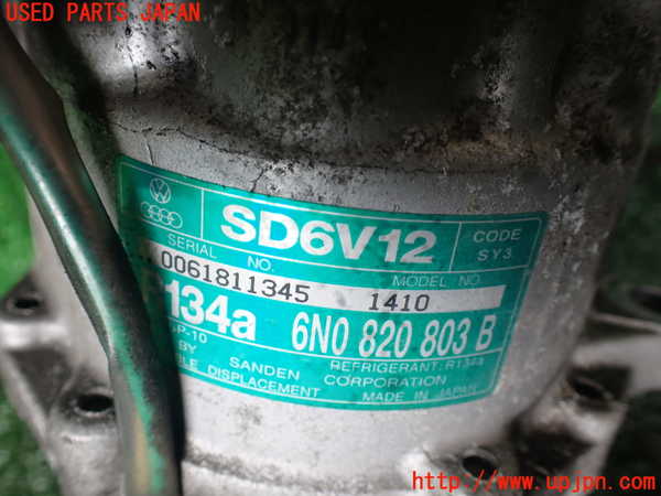 1UPJ-9239666025]VW ルポGTI(6EAVY)エアコンコンプレッサー 中古_4