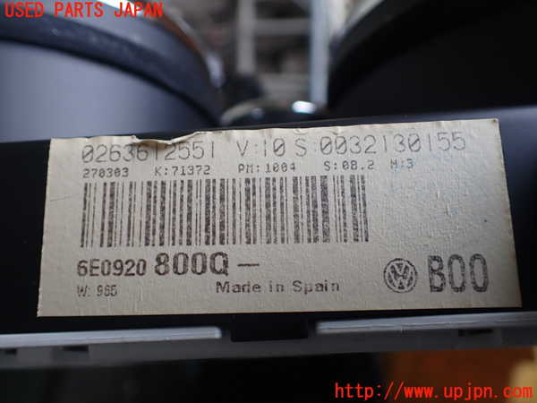 1UPJ-9239666170]VW ルポGTI(6EAVY)スピードメーター 中古_4