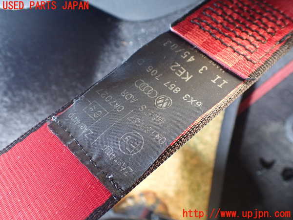 1UPJ-9239667075]VW ルポGTI(6EAVY)助手席シートベルト 中古_2