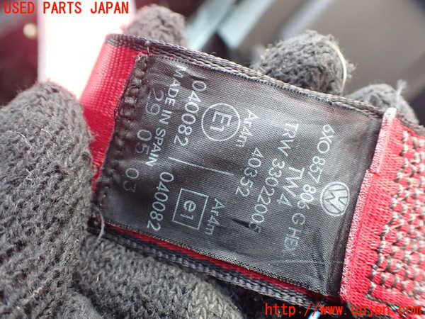 1UPJ-9239667155]VW ルポGTI(6EAVY)右2列目シートベルト 中古_2