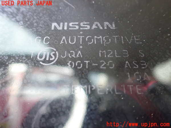 1UPJ-9239731382]デュアリス(KJ10)左クォーターガラス 中古 AGC M2L3_3