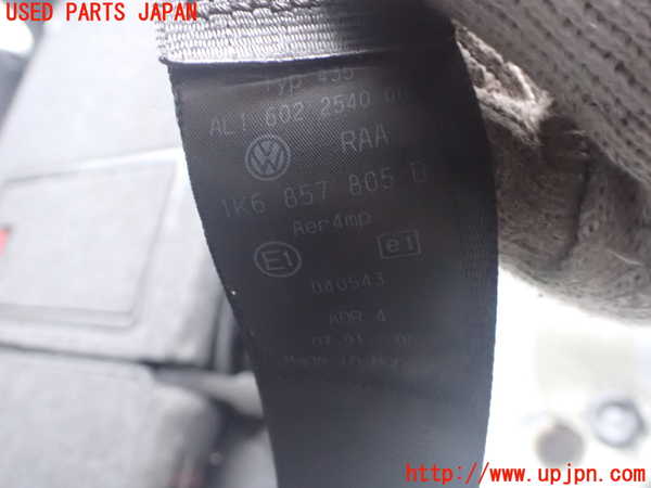 2UPJ-9239807185]VW ゴルフ GTI(1KAXX)左2列目シートベルト 中古_2