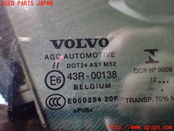2UPJ-9239811195]ボルボ・V40(MB4164T)フロントガラス 中古 AGC M52 43R-00138_4