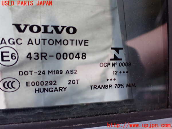 2UPJ-9239811290]ボルボ・V40(MB4164T)右後ドア 中古 AGC M189 43R-00048_4