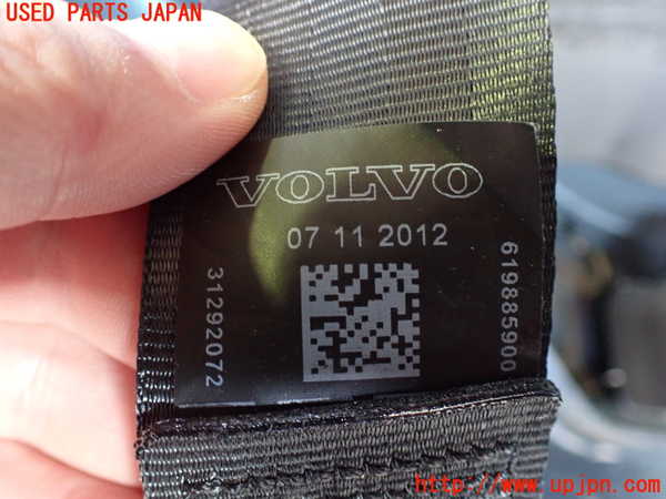 2UPJ-9239817155]ボルボ・V40(MB4164T)右2列目シートベルト 中古_3