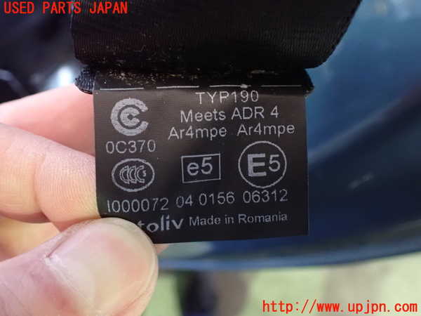2UPJ-9239817185]ボルボ・V40(MB4164T)左2列目シートベルト 中古_3