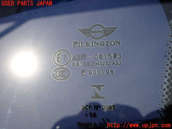 2UPJ-9239821380]BMW ミニ(MINI)クーパーD クロスオーバー(XD20F)(R60)右クォーターガラス 中古(43R-001583 M3232)_3