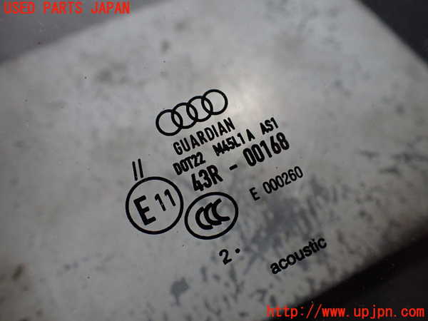 2UPJ-9239841195]アウディ・A3 スポーツバック(8PCAX)フロントガラス 中古 GUARDIAN M45L1A 43R-00168_4