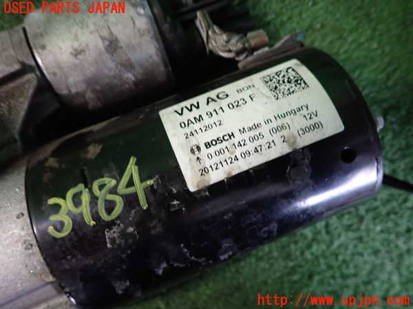 2UPJ-9239846010]アウディ・A3 スポーツバック(8PCAX)セルモーター 中古_3