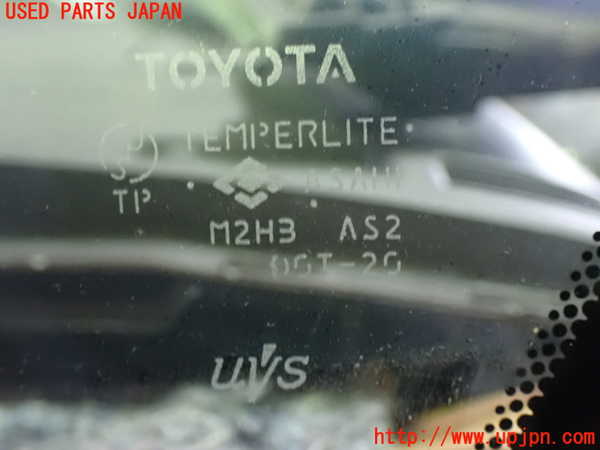 1UPJ-9239871202]アルファードハイブリッド(ATH10W)左フロント三角窓ガラス 中古 ASAHI M2H3_2