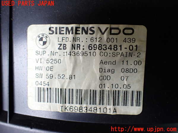 1UPJ-9239886170]BMW 320i(VA20 E90)スピードメーター 中古_3