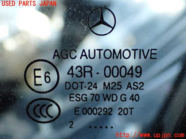 2UPJ-9239921260]ベンツ C180 ステーションワゴン S204(204249)左前ドア 中古 AGC M25 43R-00049_3