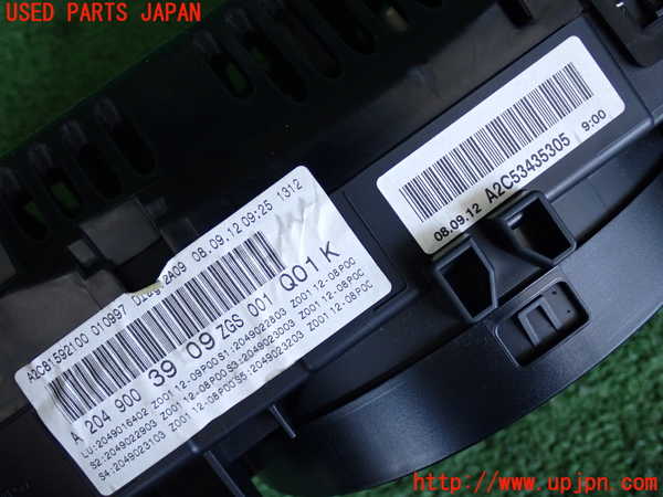 2UPJ-9239926170]ベンツ C180 ステーションワゴン S204(204249)スピードメーター 中古_3