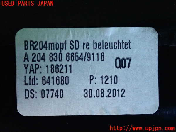 2UPJ-9239927526]ベンツ C180 ステーションワゴン S204(204249)エアコン吹き出し口1(右) 中古_4