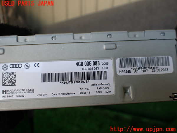 1UPJ-9239966470]アウディ・A7 スポーツバック(4GCGWC)ラジオ 中古_4