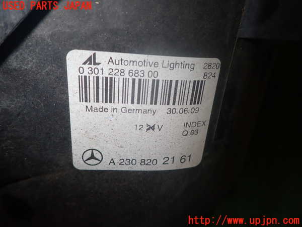 1UPJ-9240041132]ベンツ SL350 R230(230458)左ヘッドライト HID 中古_2