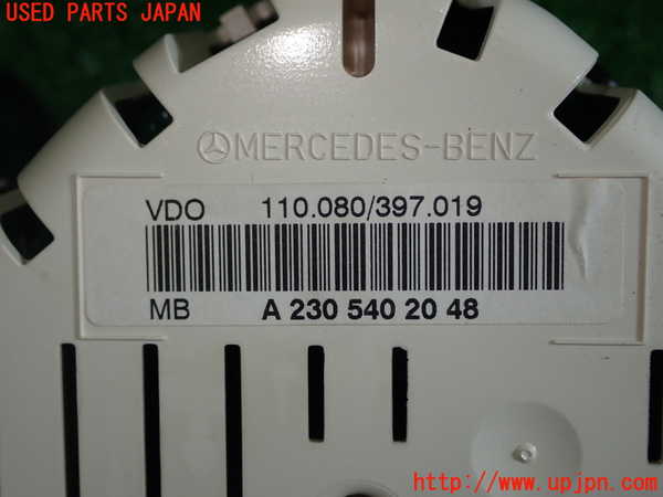 1UPJ-9240046170]ベンツ SL350 R230(230458)スピードメーター 中古_2