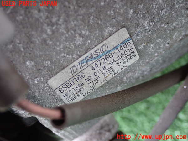 2UPJ-9240116025]マークX(GRX120)エアコンコンプレッサー 中古_4