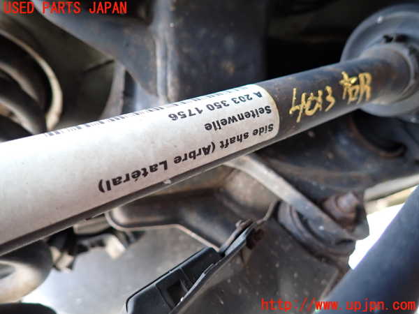 2UPJ-9240134020]ベンツ C180 コンプレッサー(203046)(W203系)右リアドライブシャフト 中古_4
