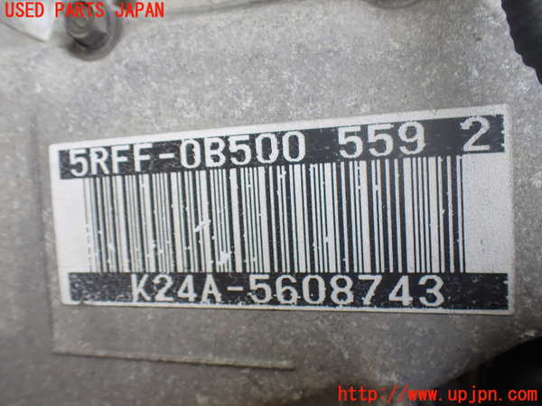 2UPJ-9240142010]オデッセイ(RB1)エンジン K24A 中古_4