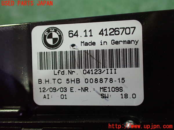 2UPJ-9240166066]BMW 318ti(AU20)エアコンスイッチ1 中古 (E46)_3