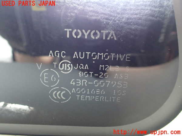 1UPJ-9240171380]FJクルーザー(GSJ15W)右クォーターガラス AGC M2L3 中古_3