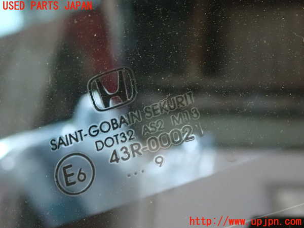 1UPJ-9240181382]シビック タイプR ユーロ(FN2)左クォーターガラス SAINT-GOBAIN SEKURIT 43R-00021 M13　中古_2