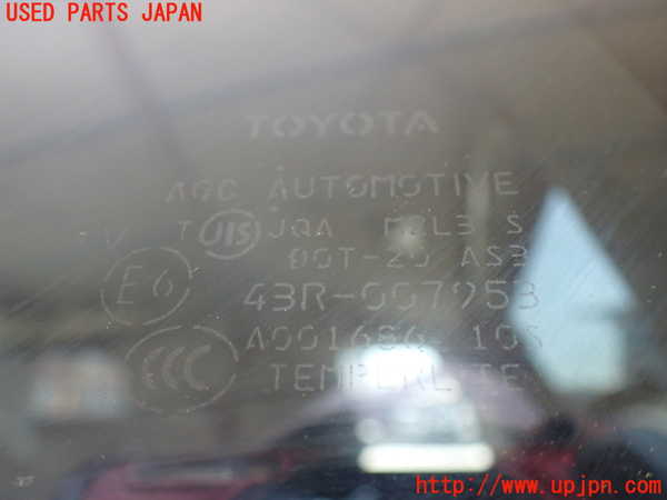 1UPJ-9240221382]FJクルーザー(GSJ15W)左クォーターガラス AGC M2L3 中古_3